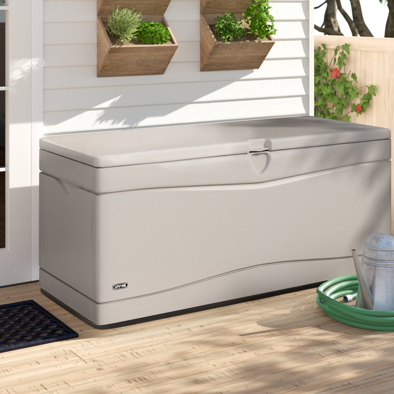 Lifetime Outdoor Storage 130 Gallon Plastic Deck Box & Reviews Wayfair